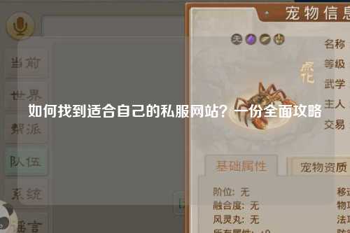 如何找到適合自己的私服網站？一份全面攻略