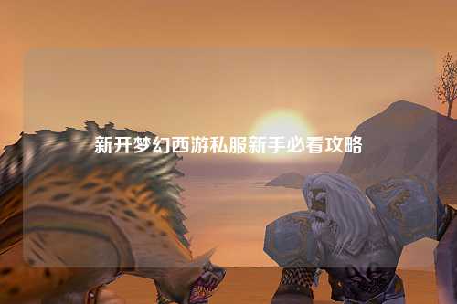新開夢(mèng)幻西游私服新手必看攻略