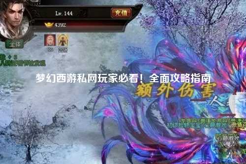 夢幻西游私網玩家必看！全面攻略指南